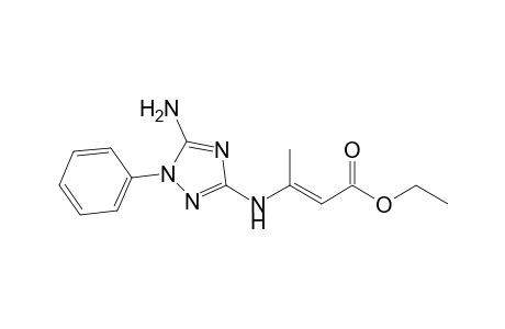 Ethyl 3-(5-amino-1-phenyl-1H-1,2,4-triazol-3-ylamino)but-2-enoate