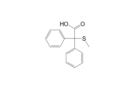 Benzeneacetic acid, .alpha.-(methylthio)-.alpha.-phenyl-