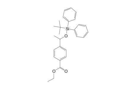 ethyl 4-[1-(tert-butyl-di(phenyl)silyl)oxyethyl]benzoate