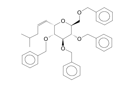 ALPHA-1,5-ANHYDRO-1-C-(4'-METHYL-1'-PENTENYL)-2,3,4,6-TETRA-O-BENZYL-D-GLUCITOL