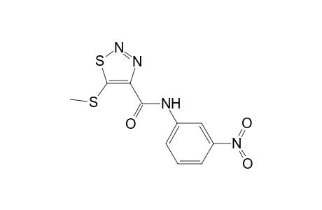 5-Methylsulfanyl-[1,2,3]thiadiazole-4-carboxamide, N-(3-nitrophenyl)-