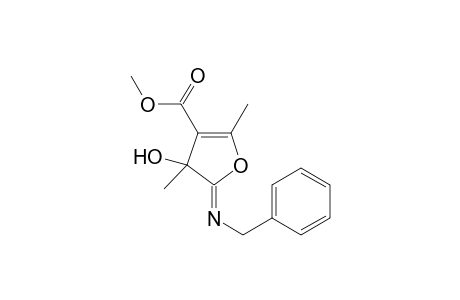Methyl (5Z)-5-benzylimino-4-hydroxy-2,4-dimethyl-furan-3-carboxylate