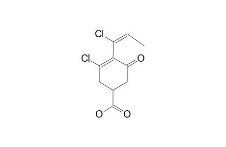 1-CHLORO-2-(1-CHLOROPROP-1-ENYL)-5-CARBOXY-CYClOHEX-1-EN-3-ONE