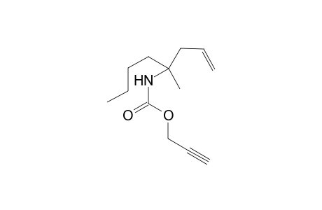 Prop-2-ynyl 4-methyloct-1-en-4-ylcarbamate