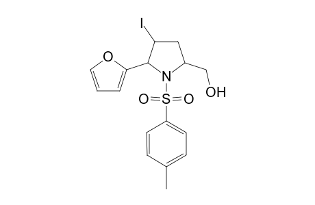 (2RS,4SR,5RS)-4-Iodo-1-(4-tolylsulfonyl)-5-(2-furyl)pyrrolidine-2-methanol