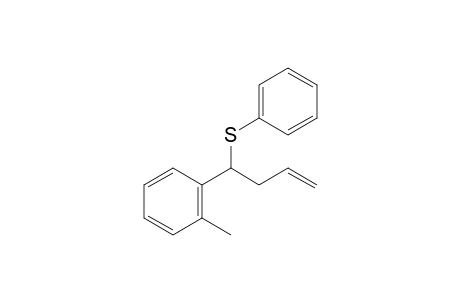 Phenyl(1-o-tolylbut-3-enyl)sulfane