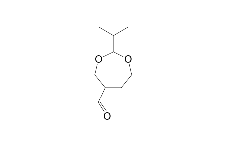1,3-Dioxepane-5-carboxaldehyde, 2-(1-methylethyl)-