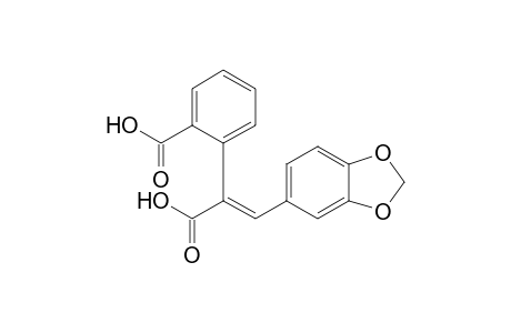 2-[(E)-2-(1,3-benzodioxol-5-yl)-1-carboxyethenyl]benzoic acid