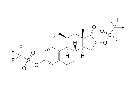 3,16.alpha.-Bis[[(trifluoromethyl)sulfonyl]oxy]-11.beta.-ethylestra-1,3,5(10)-trien-17-one