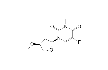 5-Fluoro-1-(cis-4-methoxytetrahydro-2-furanyl)-3-methyluracil