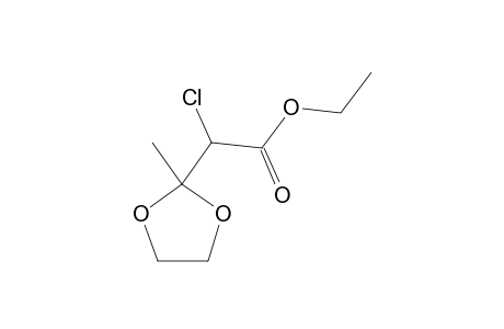 alpha-CHLORO-2-METHYL-1,3-DIOXOLANE-2-ACETIC ACID, ETHYL ESTER