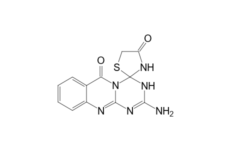 2-Amino-3,4-dihydro-6H-spiro[thiazolidin-[2',4]-[1,3,5]triazino[2,1-b]quinazolin]-4',6-one