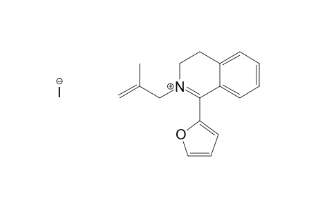 1-(2-Furyl)-2-(2-methylprop-2-en-1-yl)-3,4-dihydroisoquinolinium Iodide