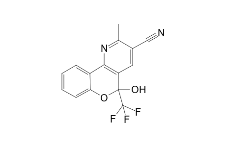 5-Hydroxy-2-methyl-5-(trifluoromethyl)-5H-chromeno[4,3-b]pyridine-3-carbonitrile