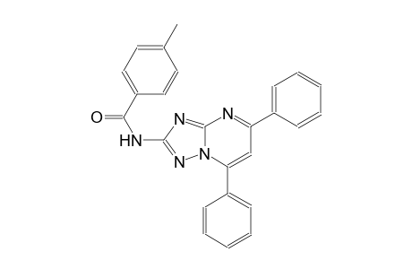 N-(5,7-diphenyl[1,2,4]triazolo[1,5-a]pyrimidin-2-yl)-4-methylbenzamide