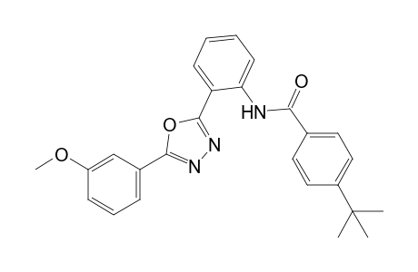 4-tert-butyl-2'-[5-(m-methoxyphenyl)-1,3,4-oxadiazol-2-yl]benzanilide