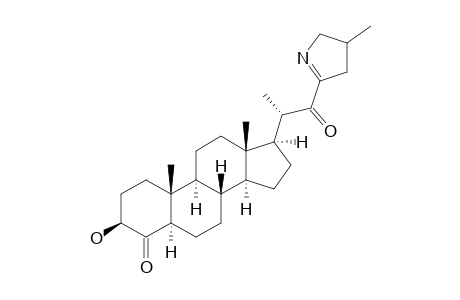 (20S,5R)-23,26-EPIMINO-3-BETA-HYDROXY-5-ALPHA-H-CHOLESTAN-23-(N)-ENO-4,22-DIONE