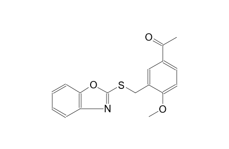 1-{3-[(1,3-benzoxazol-2-ylsulfanyl)methyl]-4-methoxyphenyl}ethanone