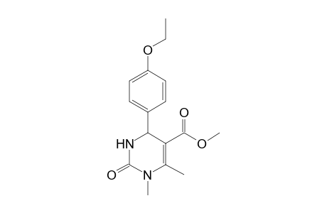 2-keto-3,4-dimethyl-6-p-phenetyl-1,6-dihydropyrimidine-5-carboxylic acid methyl ester