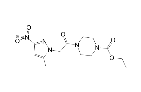 ethyl 4-[(5-methyl-3-nitro-1H-pyrazol-1-yl)acetyl]-1-piperazinecarboxylate