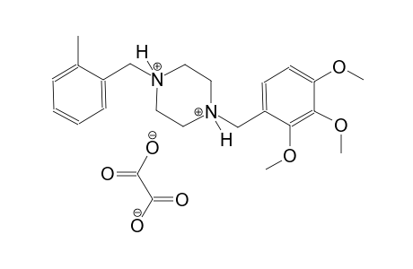 1-(2-methylbenzyl)-4-(2,3,4-trimethoxybenzyl)piperazinediium oxalate