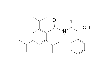 Benzamide, N-(2-hydroxy-1-methyl-2-phenylethyl)-N-methyl-2,4,6-tris(1-methylethyl)-, (R*,R*)-