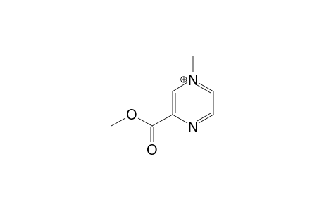 4-methylpyrazin-4-ium-2-carboxylic acid methyl ester