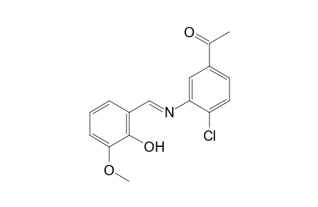 4'-chloro-3'-[(3-methoxysalicylidene)amino]acetophenone