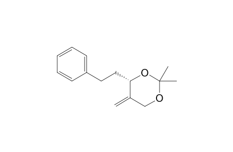 (4S)-2,2-dimethyl-5-methylene-4-(2-phenylethyl)-1,3-dioxane