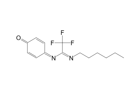 N(1)-(4-Oxo-2,5-cyclohexadien-1-ylidenel)-N(2)-n-hexyl-2,2,2-trifluoroethanimidamide