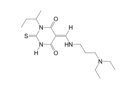 (5E)-1-sec-butyl-5-({[3-(diethylamino)propyl]amino}methylene)-2-thioxodihydro-4,6(1H,5H)-pyrimidinedione