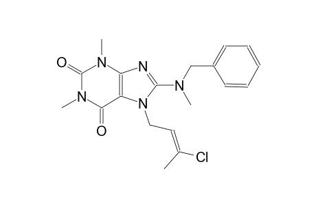 8-[benzyl(methyl)amino]-7-[(2E)-3-chloro-2-butenyl]-1,3-dimethyl-3,7-dihydro-1H-purine-2,6-dione