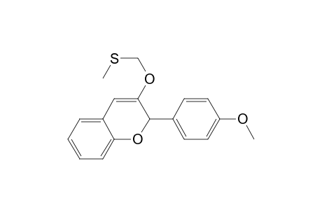 2H-1-Benzopyran, 2-(4-methoxyphenyl)-3-[(methylthio)methoxy]-