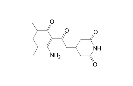 4-[2-(2-Amino-3,5-dimethyl-6-oxo-1-cyclohexen-1-yl)-2-oxoethyl]-2,6-piperidinedione