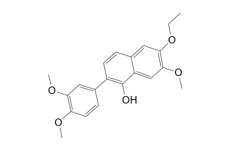 2-(3,4-dimethoxyphenyl)-6-ethoxy-7-methoxy-1-naphthol