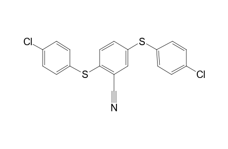 2,5-Bis[(4-chlorophenyl)sulfanyl]benzonitrile