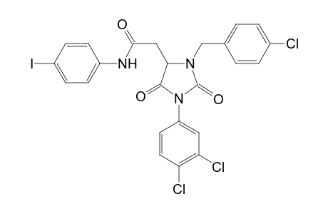 2-[3-(4-chlorobenzyl)-1-(3,4-dichlorophenyl)-2,5-diketo-imidazolidin-4-yl]-N-(4-iodophenyl)acetamide