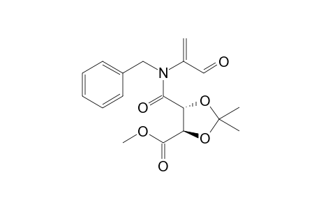 Methyl N-benzyl-N-(formylvinyl)-2,3-(di-O-isopropylidene)-tartramate