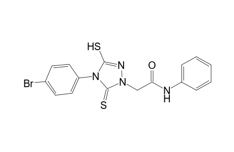 4-(4-Bromophenyl)-3-mercapto-1-(phenylaminocarbonylmethyl)-5-thioxo-4,5-dihydro-1H-1,2,4-triazole