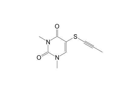 1,3-dimethyl-5-(prop-1-ynylthio)pyrimidine-2,4-quinone
