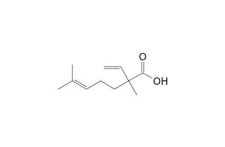 5-Heptenoic acid, 2,6-dimethyl-2-vinyl-