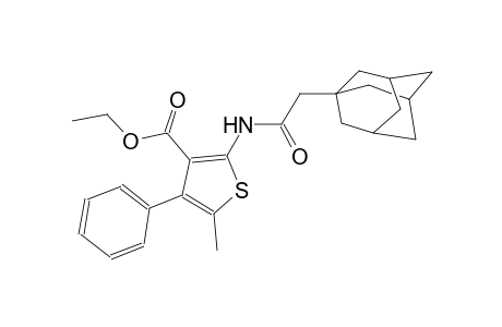 ethyl 2-[(1-adamantylacetyl)amino]-5-methyl-4-phenyl-3-thiophenecarboxylate