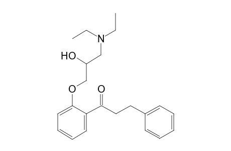 1-[2-[3-(diethylamino)-2-hydroxy-propoxy]phenyl]-3-phenyl-propan-1-one