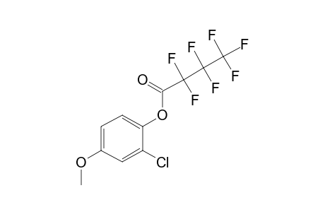 2-Chloro-4-methoxyphenol, heptafluorobutyrate