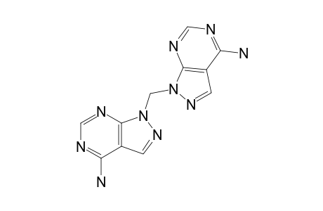 1,1'-METHYLENE-BIS-(1H-PYRAZOLO-[3,4-D]-PYRIMIDIN-4-AMINE)