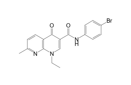 4'-bromo-1,4-dihydro-1-ethyl-7-methyl-4-oxo-1,8-naphthyridine-3-carboxanilide