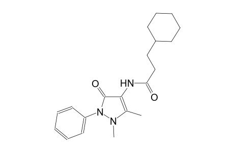 3-cyclohexyl-N-(1,5-dimethyl-3-oxo-2-phenyl-2,3-dihydro-1H-pyrazol-4-yl)propanamide