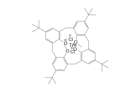 Titanium(IV) 1(5),3(5),5(5),7(5)-tetra-tert-butyl-3(2),7(2)-dimethoxy-1,3,5,7(1,3)-tetrabenzenacyclooctaphane-1(2),5(2)-bis(olate) dichloride