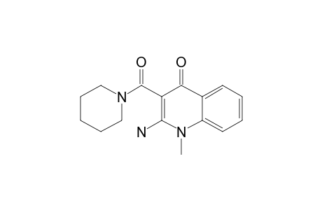 2-AMINO-1,4-DIHYDRO-1-METHYL-4-OXO-QUINOLINE-3-PIPERIDINO-CARBOXAMIDE
