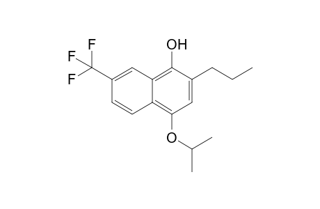7-Trifluoromethyl-4-isopropoxy-2-propylnaphthalene-1-ol
